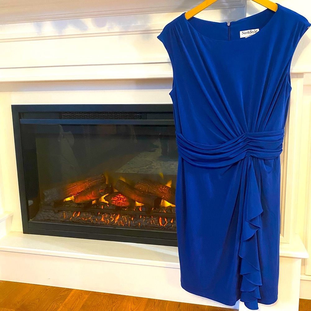 North Style Dress Size 8 Royal Blue Elegant
